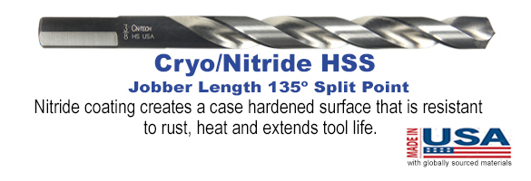 240-CN CN-TECH™ Cryo/Nitride Jobber Drill Bit