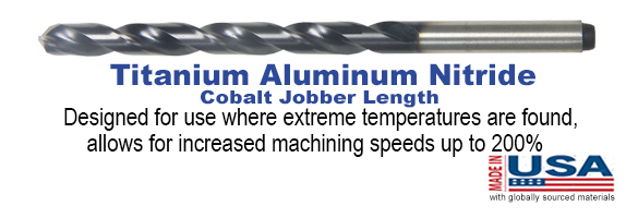 Cobalt Titanium Aluminum Nitride Jobber Drill Bit