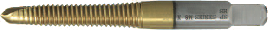 Titanium Nitride Spiral Point Plug Gun Tap
