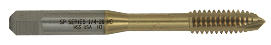 Type 29-UBN Titanium Nitride Reduced Neck Spiral Point Tap